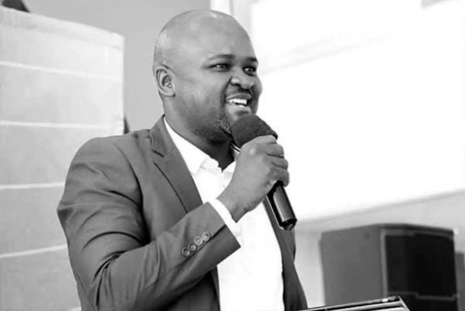 Black and white portrait